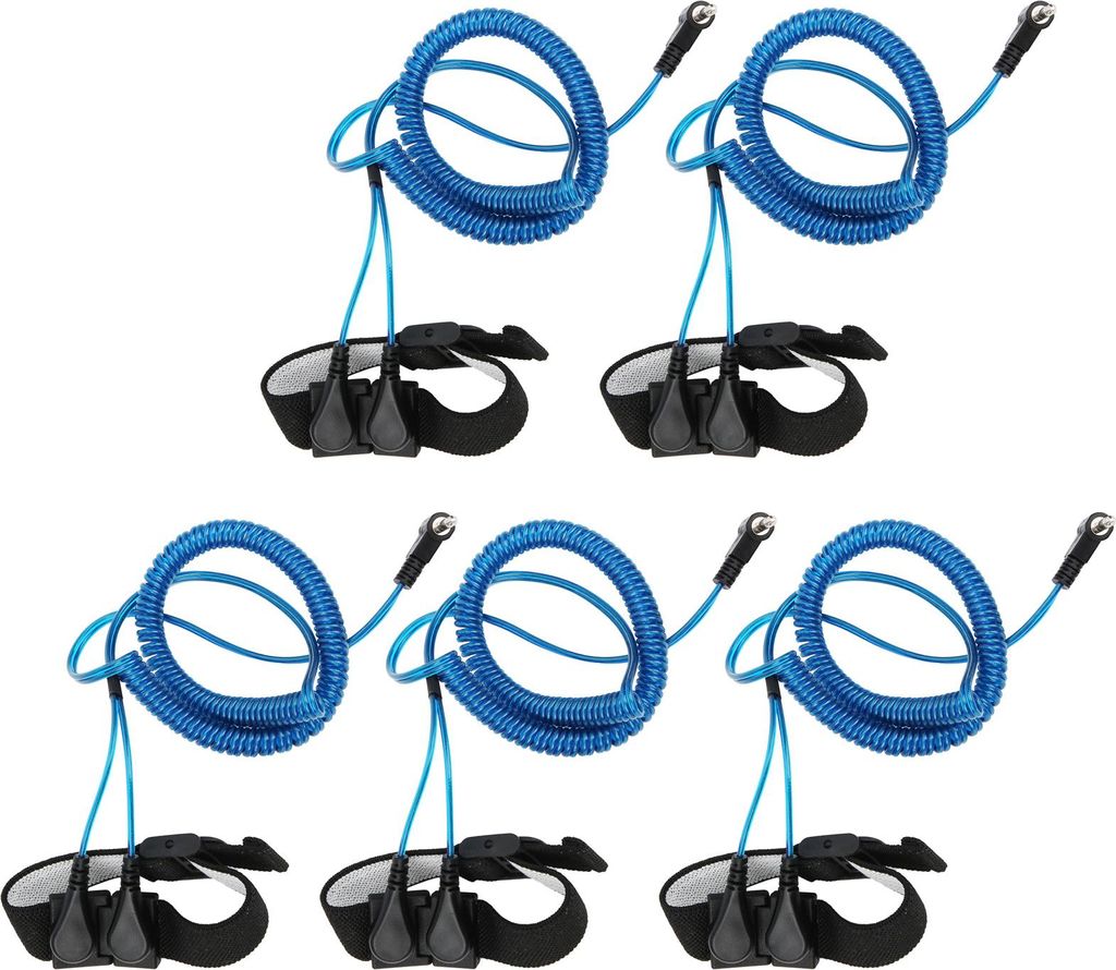 5Pcs Antistatik-Armband Elektrostatisches Armband 2?Schaltung Industrielle Steuerungskomponenten