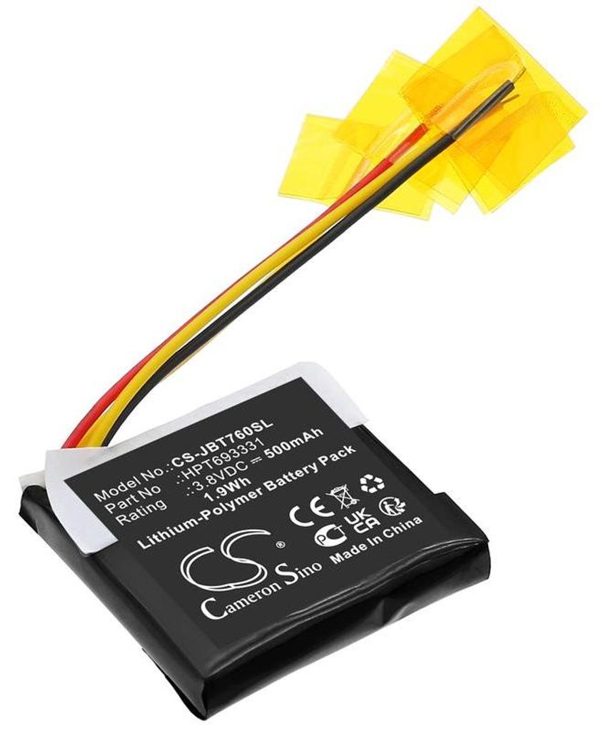 Baterie pro JBL Live 760NC, Tune 760NC, 500 mAh, Li-Pol Obrázek produktu 