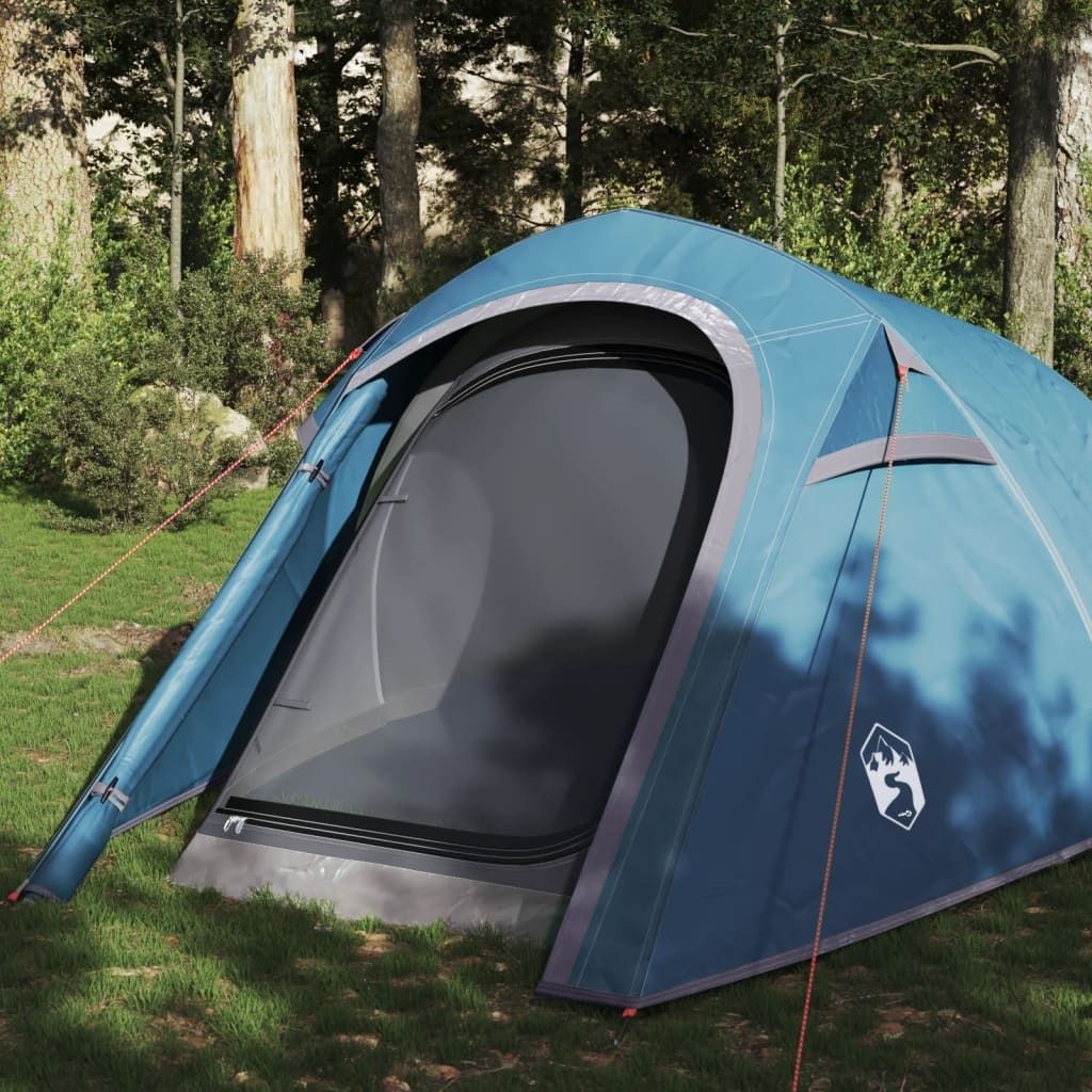 Möbel Tunnelzelt 3 Personen Blau Wasserdicht - Campingzelte 94601