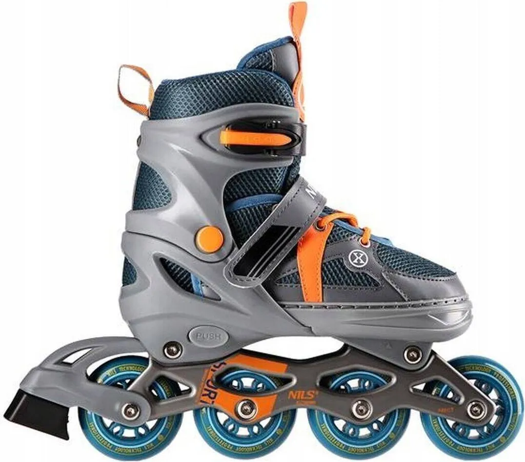 Patins NILS Extreme NJ1828A avec roulements ABEC7 et taille ajustable S