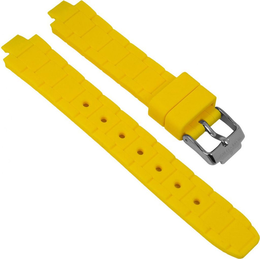 Jacques Lemans Uhrenarmband | Silikon gelb für Modell Milano 1-1709