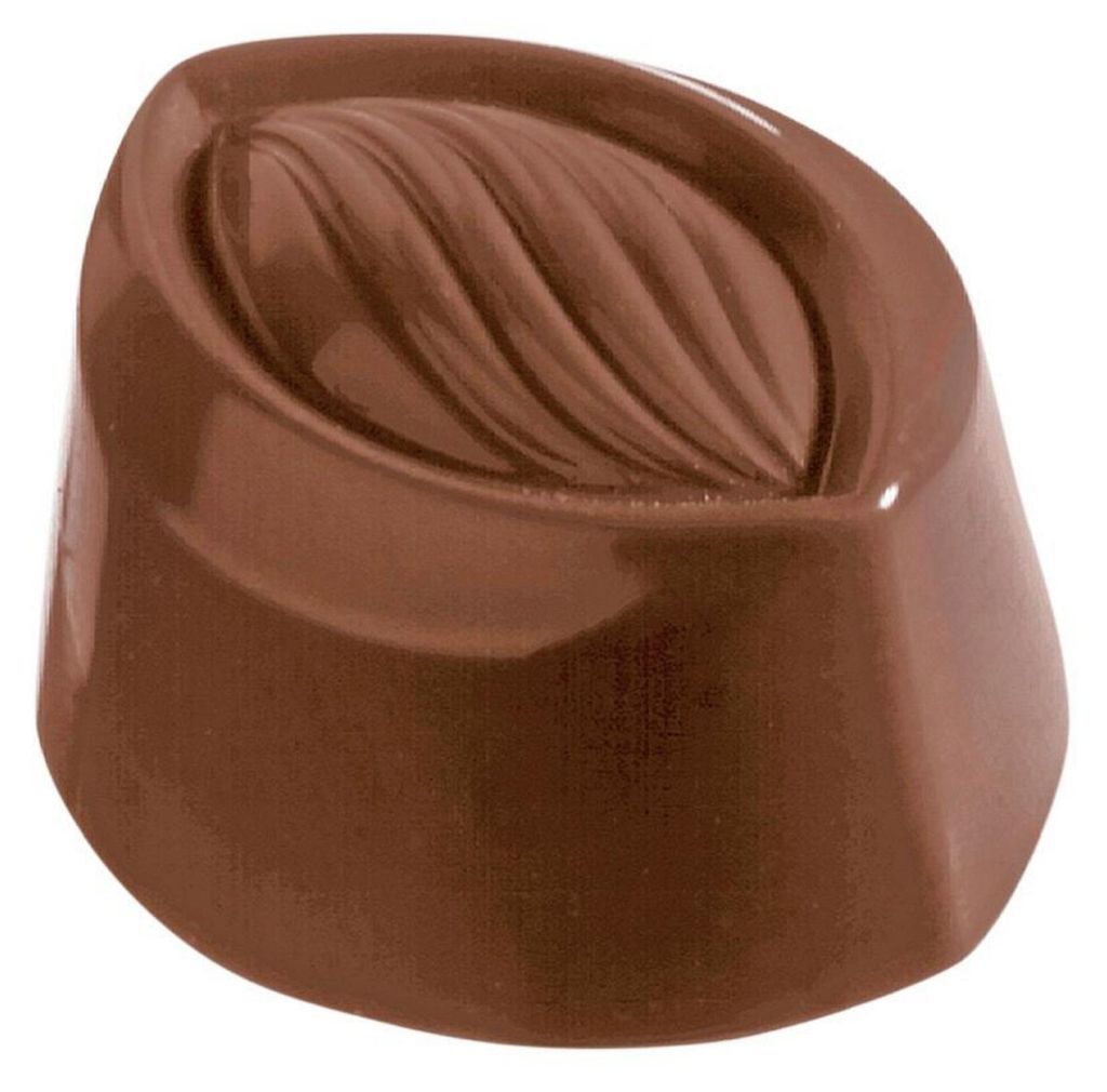 Schneider Schokoladenform Mandel aus Polycarbonat 275x135x24mm für 24 Pralinen