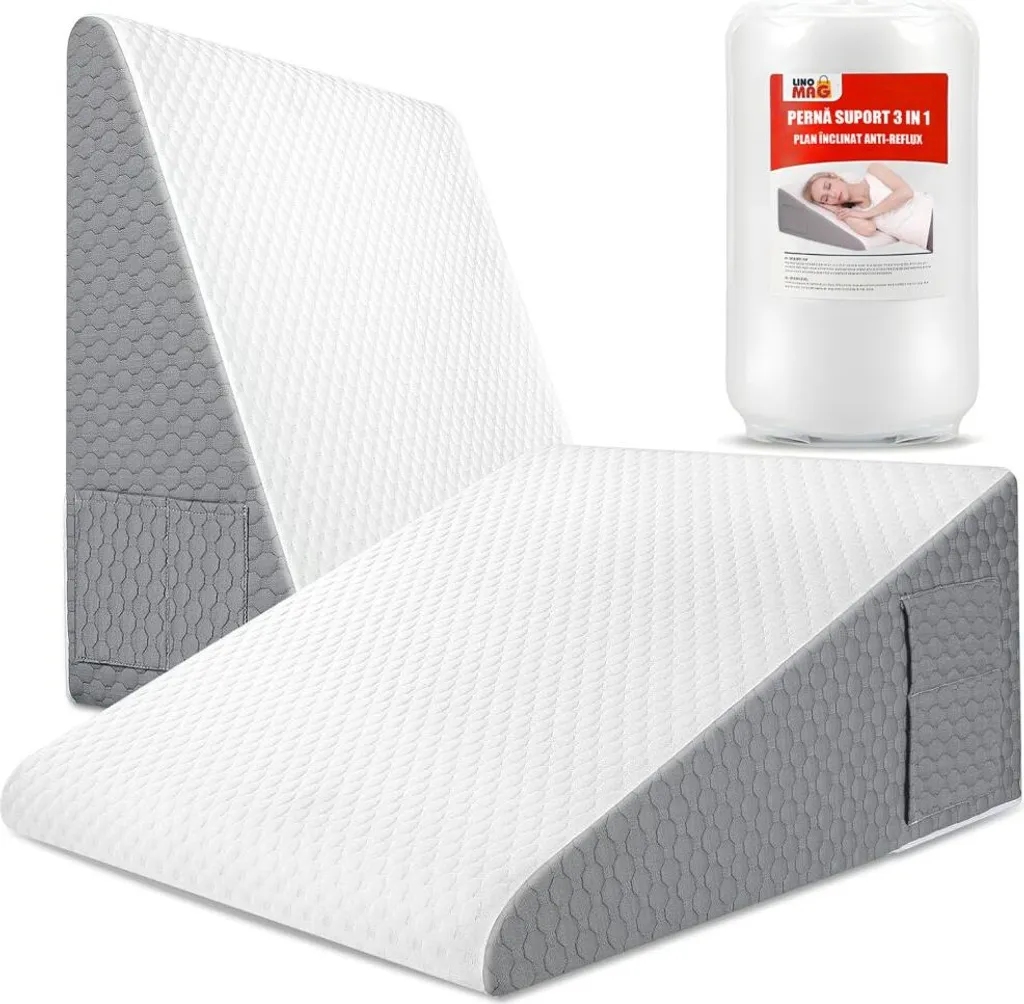 Coussin antireflux et mal de dos Linomag pour dormir et lire sans douleur