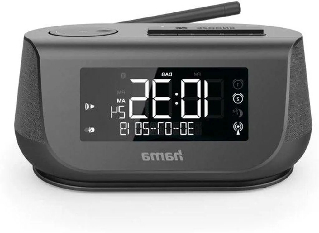 Radio-réveil numérique DAB+ Bluetooth et USB pour table de chevet