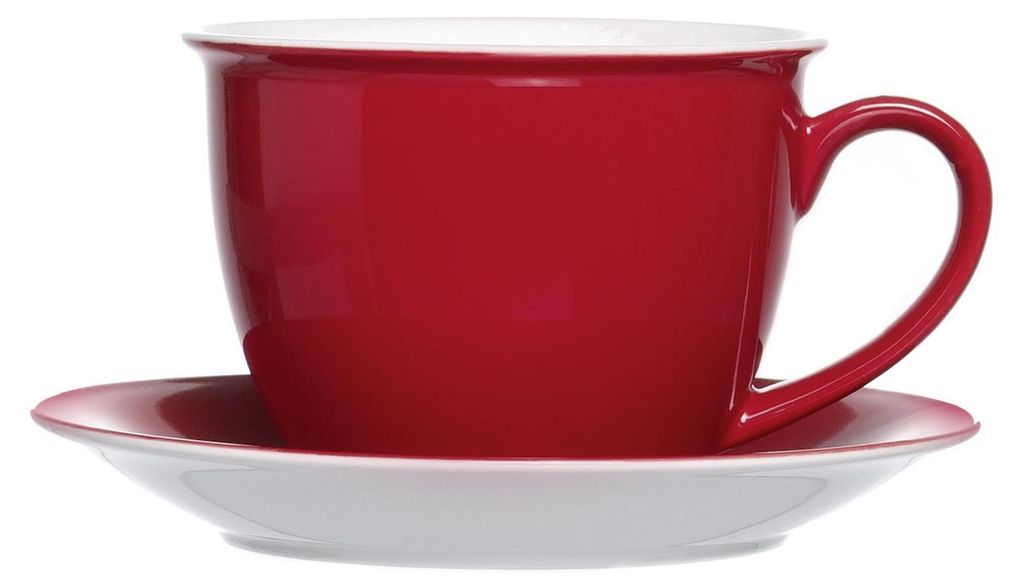 Doppio Serie Jumbo Obere Tasse / Kaffeetasse 360ml, rot, 1 Produktbild 