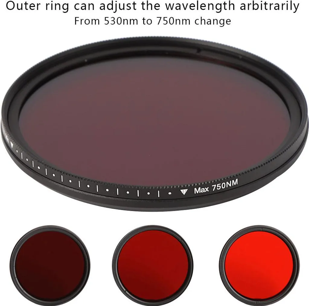 Filtre Photo Infrarouge 67mm Réglable Polyvalent pour Boîtier Reflex - 3