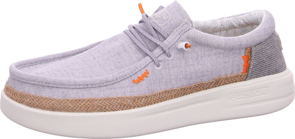 Fusion Leinenschuh Blau in Gr. 44