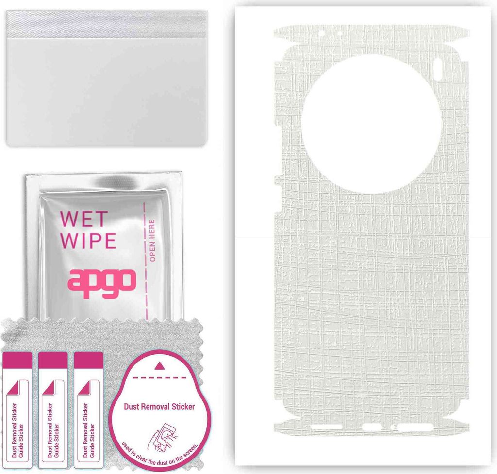 apgo Rückseite + Seiten Schutzfolie, Skin, kompatibel mit Vivo X100 Pro, Hinten Displayschutzfolie aus Vinylfolie, kratzfest, einfache Montage - W...