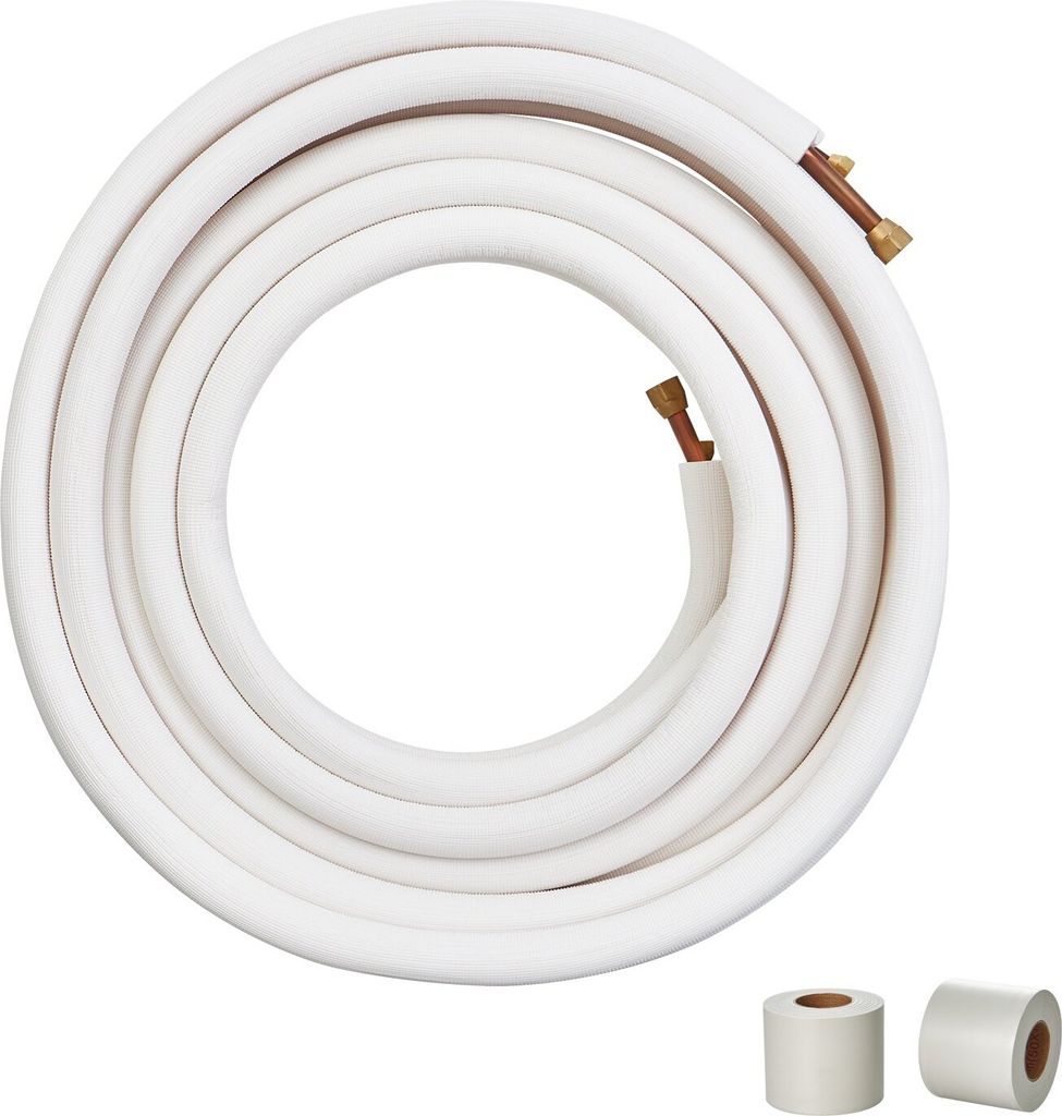 3/8"x5/8" x50 Fuß Mini Split Line Set Isolierte Kupferrohre AC Ductless