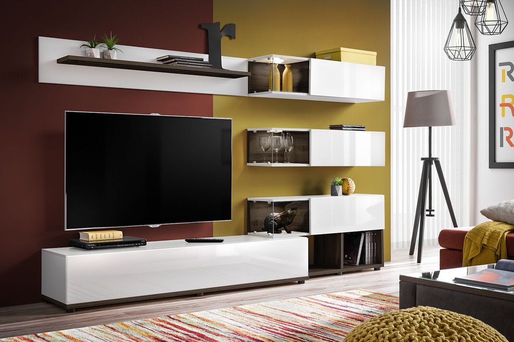 Meuble pour salon BOHI - blanc perle Image du produit 