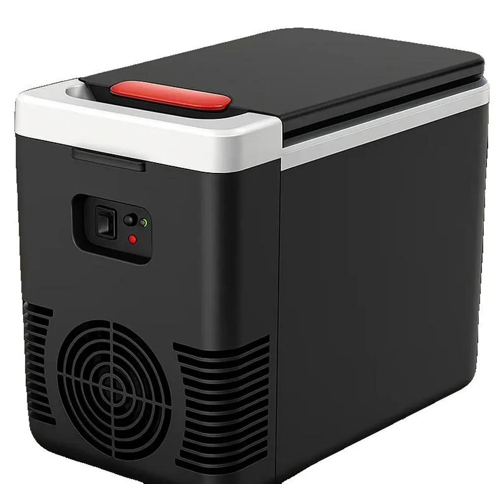 Petit frigo portable 10 litres noir pour voiture et bureau compact