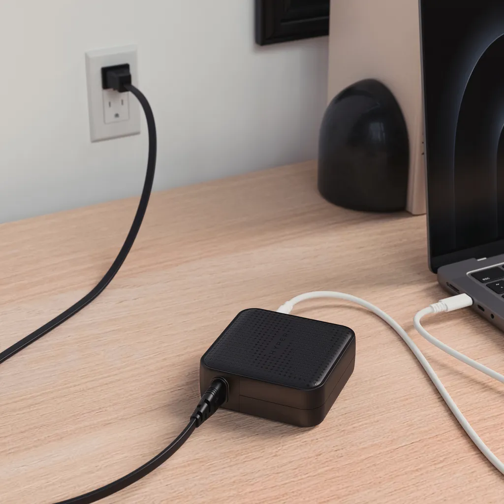 Chargeur GaN 100W HyperJuice Noir - Recharge Rapide USB-C Power Delivery