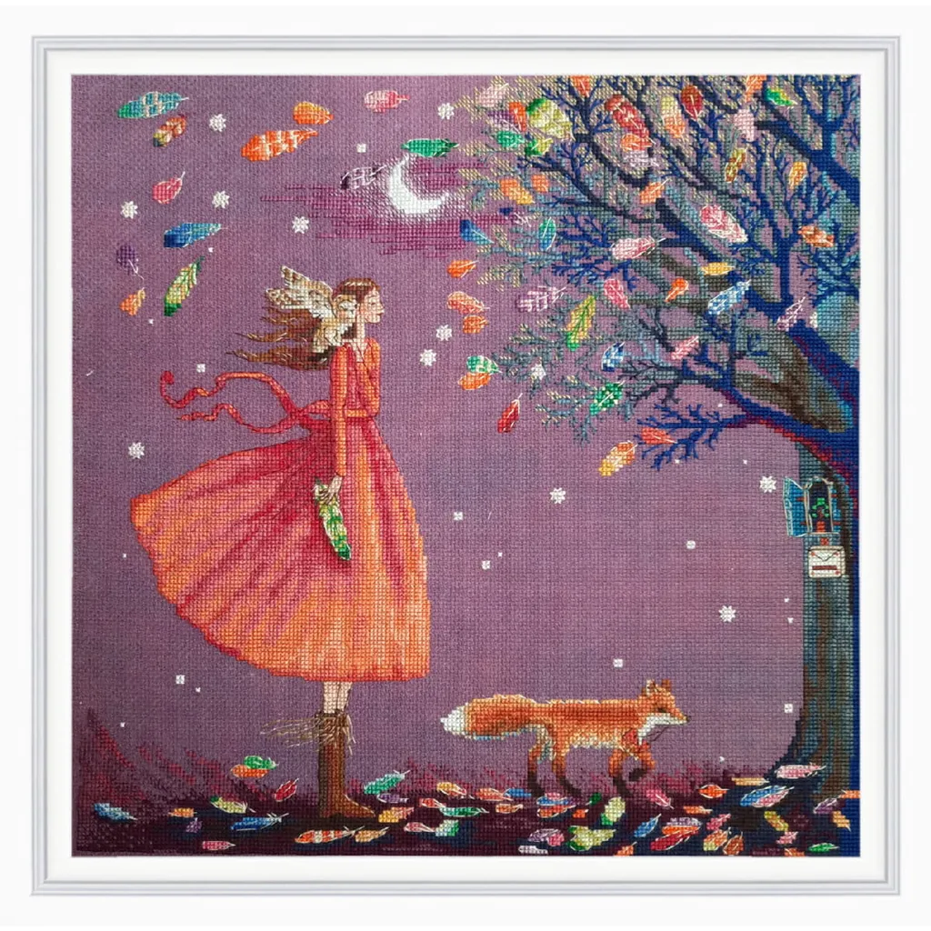 Idée Cadeau Créative Kit Broderie Point de Croix Arbre de Vie à Faire