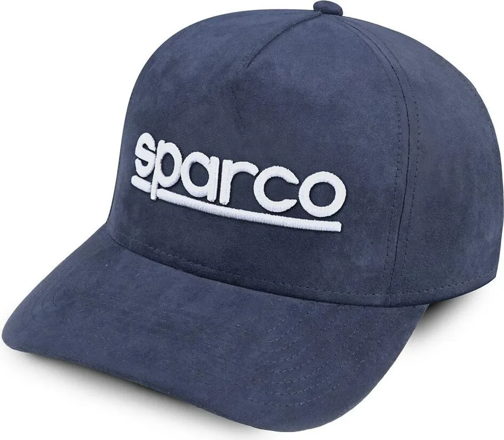 Casquette de Baseball Sparco Suede Blue en Suède pour Homme et Femme