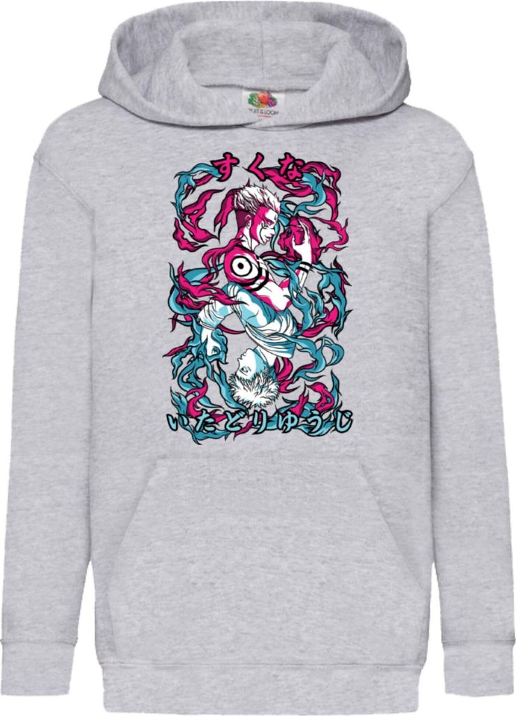 Kinder Kapuzenpullover Japan Manga Comics Anime Demon Anime Slayer Akaza 04 Var-005 Akaza Upper, 5-6 Jahr - 116 / Grau