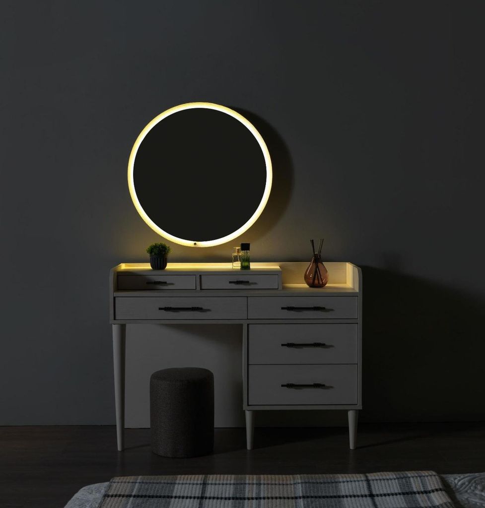 Schminktisch modern Holz Schlafzimmer Kosmetiktisch mit Spiegel