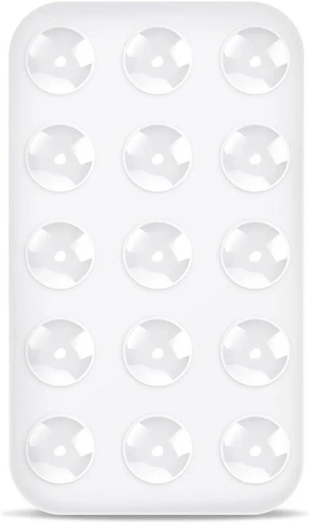 Fixation smartphone silicone blanc : fini les chutes de téléphone en auto