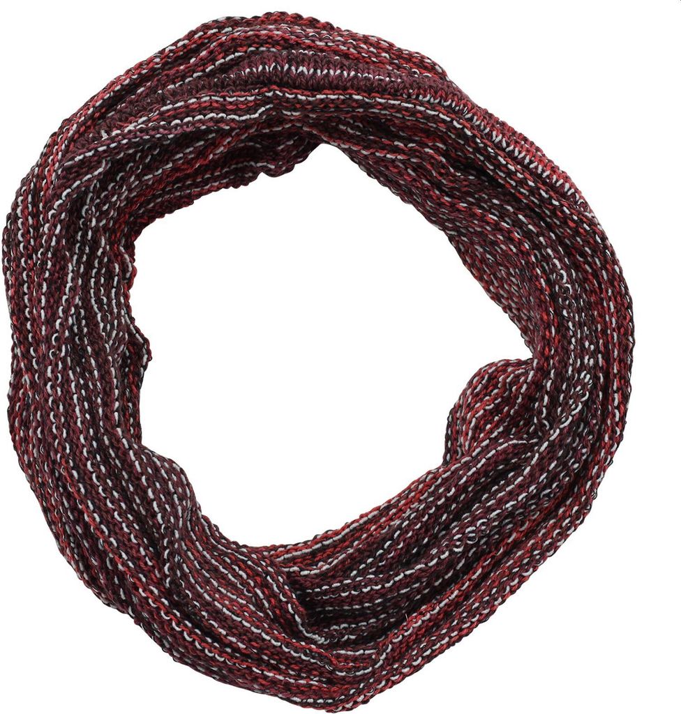 Schlauchschal - Loopschal - 33 cm rot-weiß gestreift