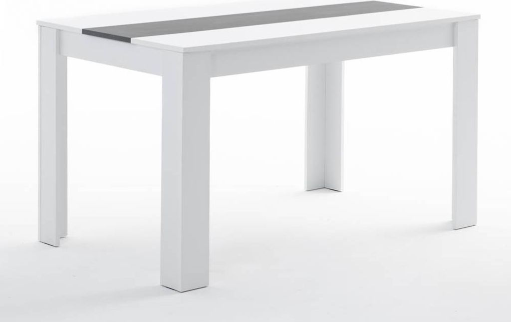 Ess-Set mit Tisch 135×80 cm aus melaminbeschichtetem Holz und Stühlen aus glasfaserverstärktem Polypropylen – modernes, robustes und platzspar...