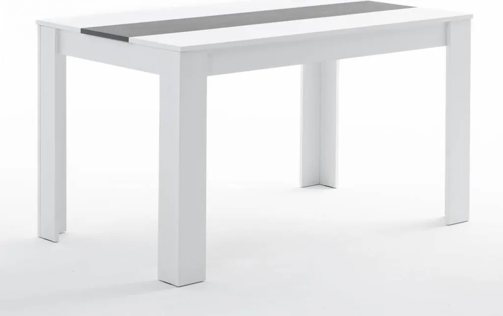 Table en Bois Mélaminé et Chaises Robustes en Fibres de Verre Anthracite