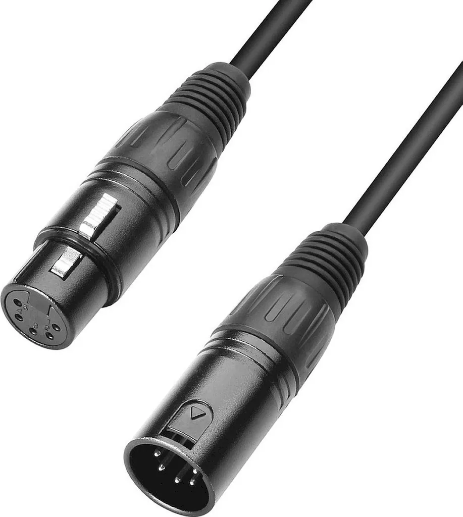 Cavo DMX 10m Adam Hall 3 STAR DGH 1000 - XLR 5 Poli Professionale