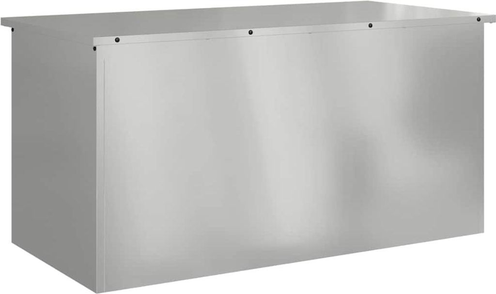 vidaXL Venkovní úložný box, stříbrný, 100 x 50,5 x 50 cm, Obrázek produktu 