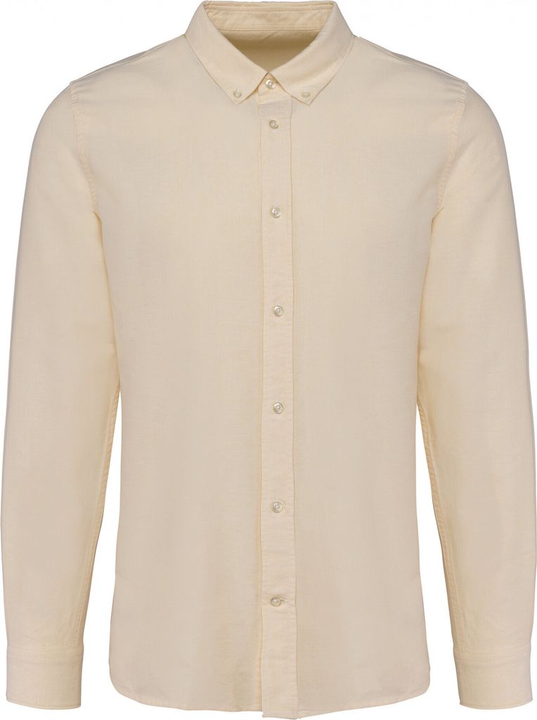 Kariban Premium Oxford-Herrenhemd mit langen Ärmeln