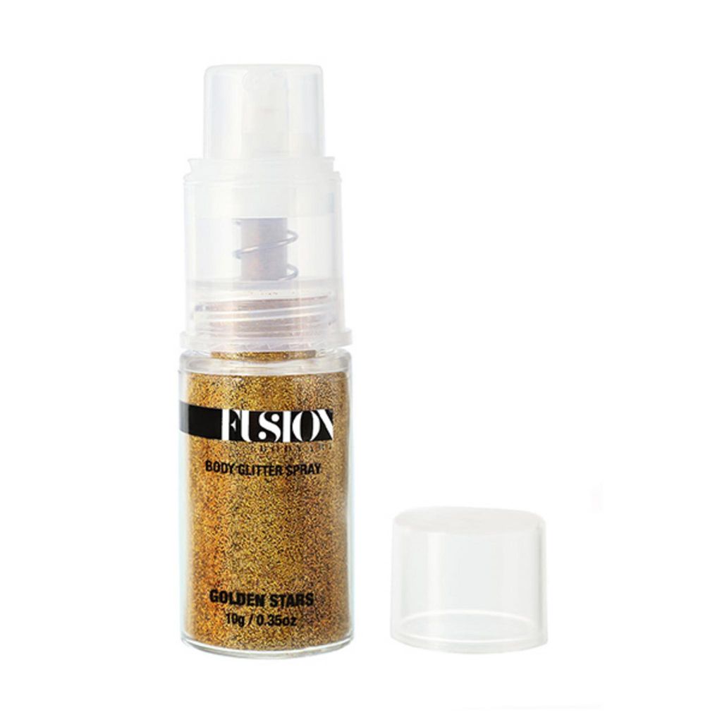 Fusion Glitzer-Pumpspray mit magischen goldenen Sternen