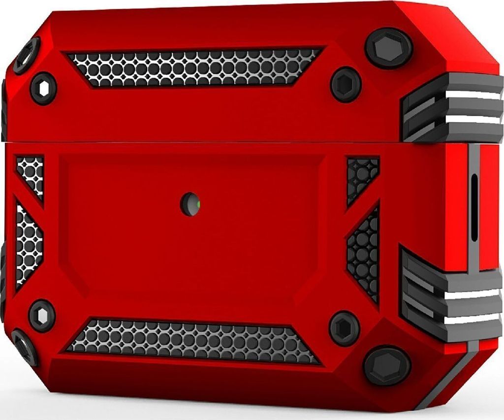 Mobigear Armor Apple AirPods Pro 2 Stoßfeste Hardcase Hülle - Rot
