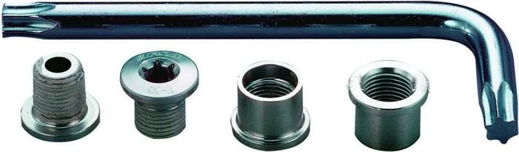 Visserie de Plateau Vélo FSA Argent - Pack 10 Vis Torx pour Manivelle