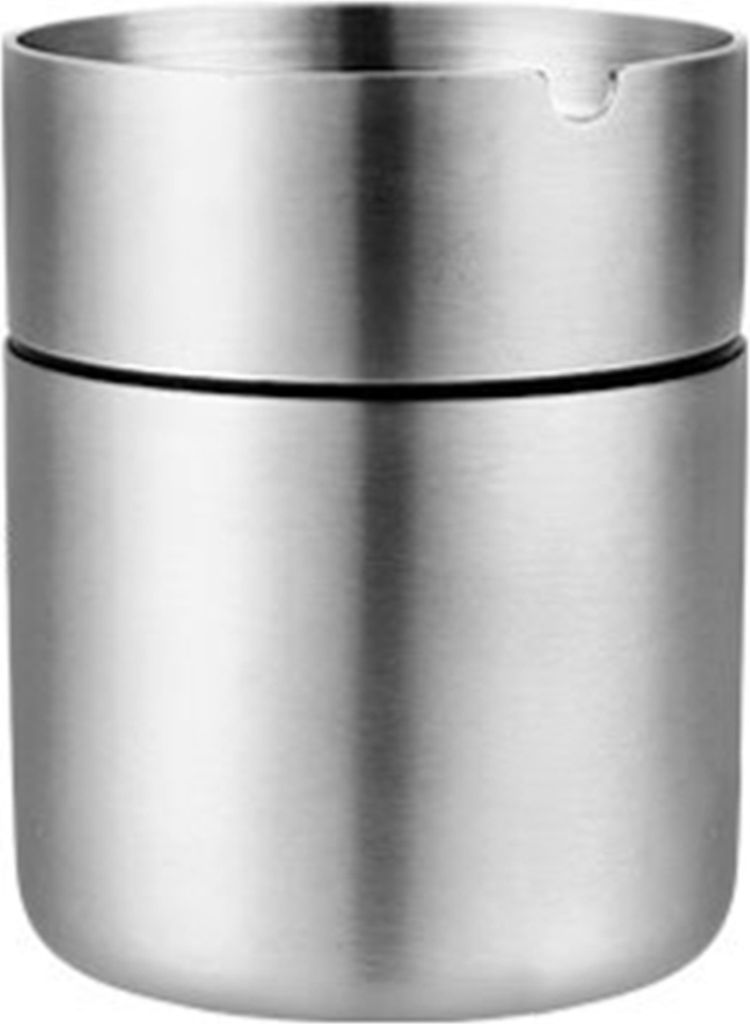 Aschenbecher Windschutz abtrennbar Edelstahl Rundes Zigaretten -Aschenbecher für Auto-Größen:S