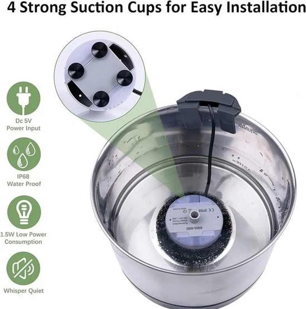 Pompe de rechange pour fontaine à chat, moteur LED silencieux 5V USB