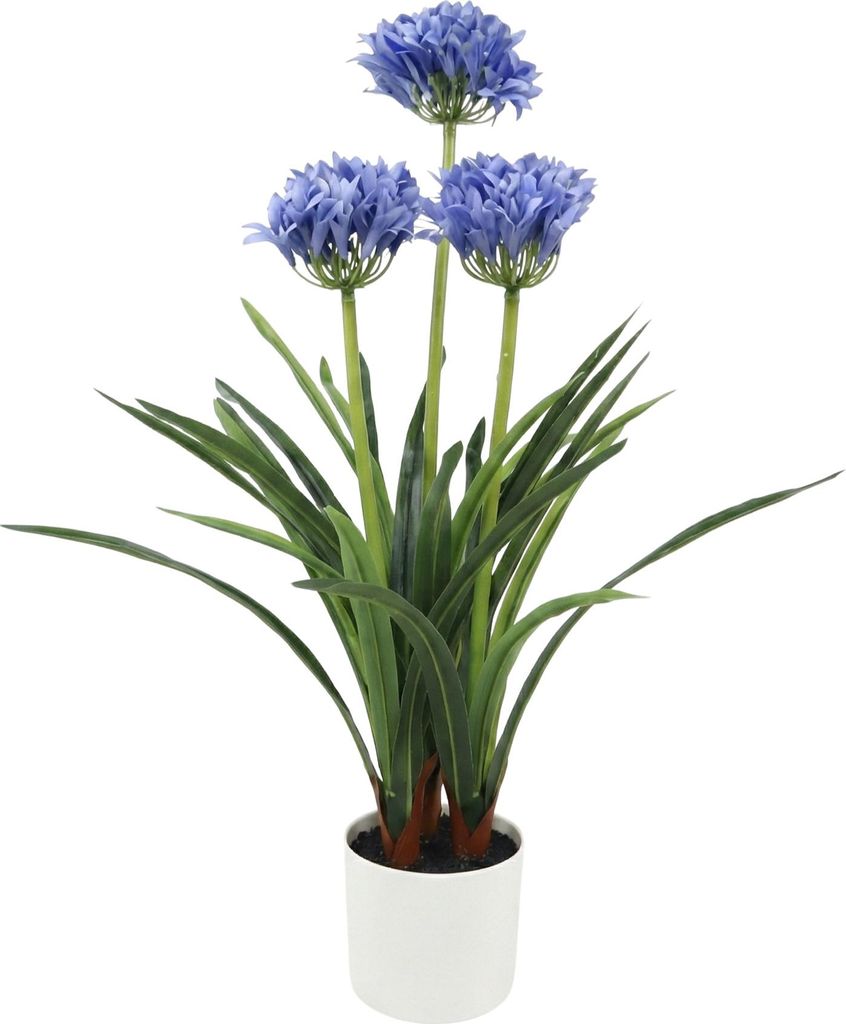 Künstliche Agapanthus-Blume im Topf, 50 x 80 cm