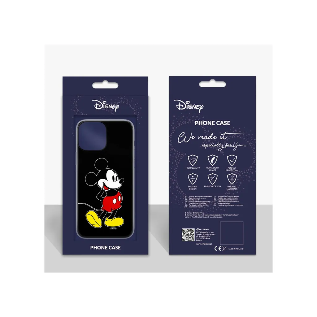 Custodia Mickey 027 Disney per Google Pixel 7 Nero | Cover Originale TPU - 2