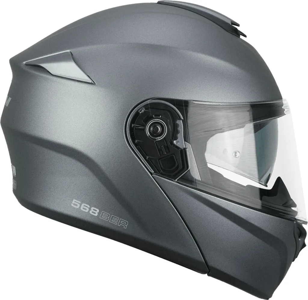 Casque CGM 568A BER MONO Anthracite Satiné XS avec écran solaire