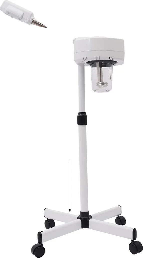 Vaporisateur visage ozone pour pores obstrués et teint terne blanc