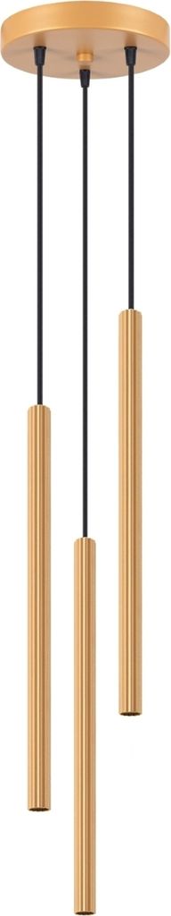 Pendelleuchte ARCHE 3P Gold 3xG9 8W Stahl 120x20x20cm Sollux Lighting
