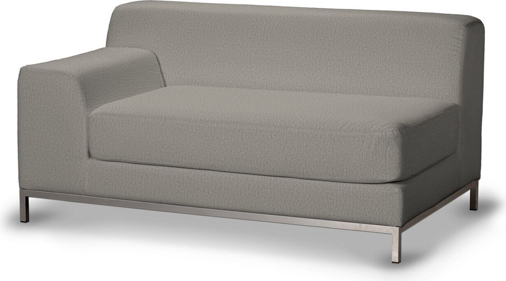 Dekoria Bezug für Kramfors 2-Sitzer Sofa, Lehne links, grau, Bezug für Kramfors 2-Sitzer, Lehne links