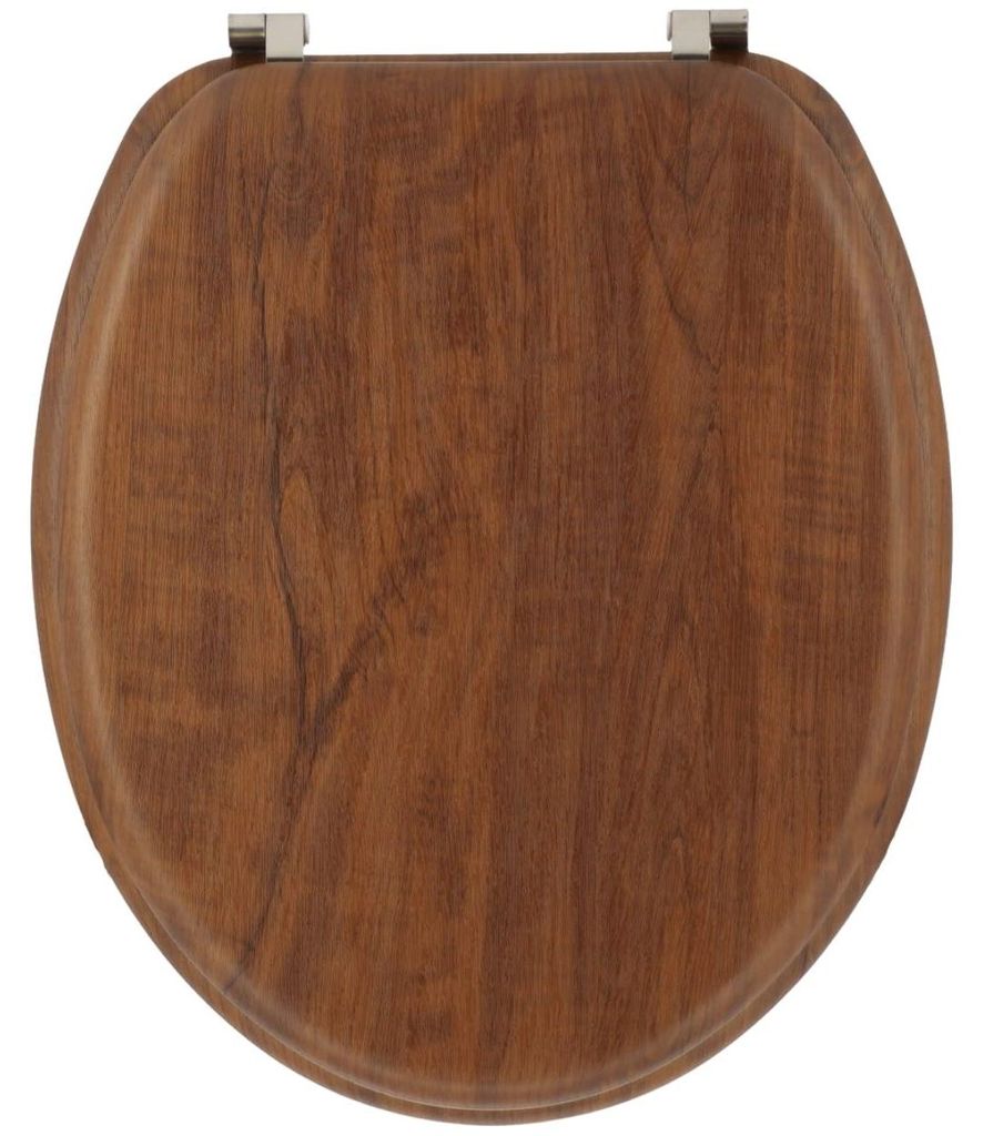 TENDANCE | WC-Brille - Toilettendeckel - WC-Sitz - braun - 44 x 37 cm - Akazienholz - Toilettensitz - modern - Praktisch - Badezimmer