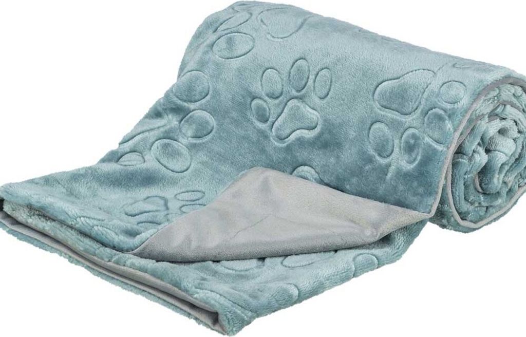 Trixie Dog Decke Barry Softplush Blaugrau