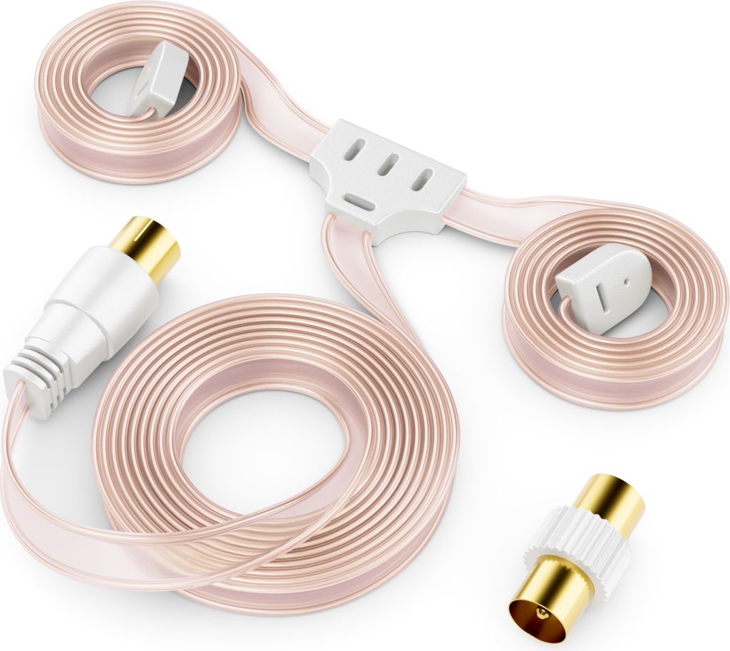 deleyCON FM AM UKW Radio Antenne Dipol Wurfantenne Zimmerantenne 75Ohm Koax-Anschluss HiFi-Receiver Stereo-Anlage FM-Tuner Radioantenne