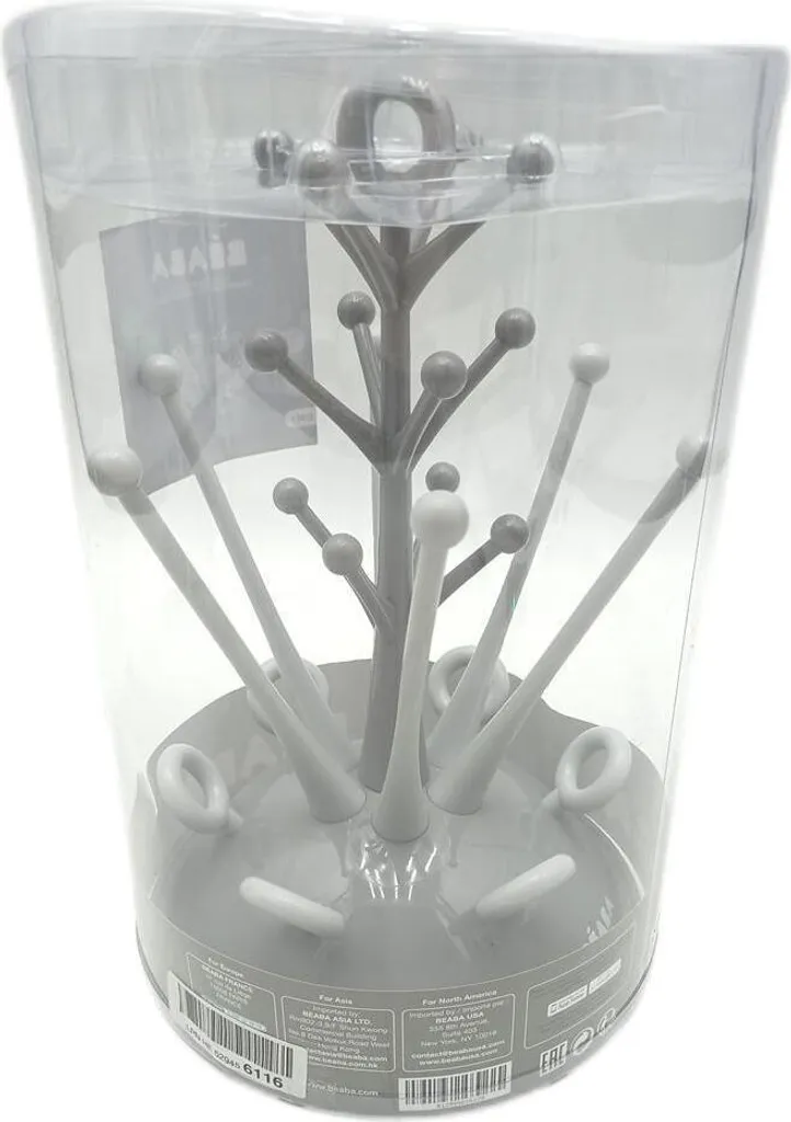 Séchoir à Biberons Beaba Tree Gris : Solution de Rangement Gain de Place - 5