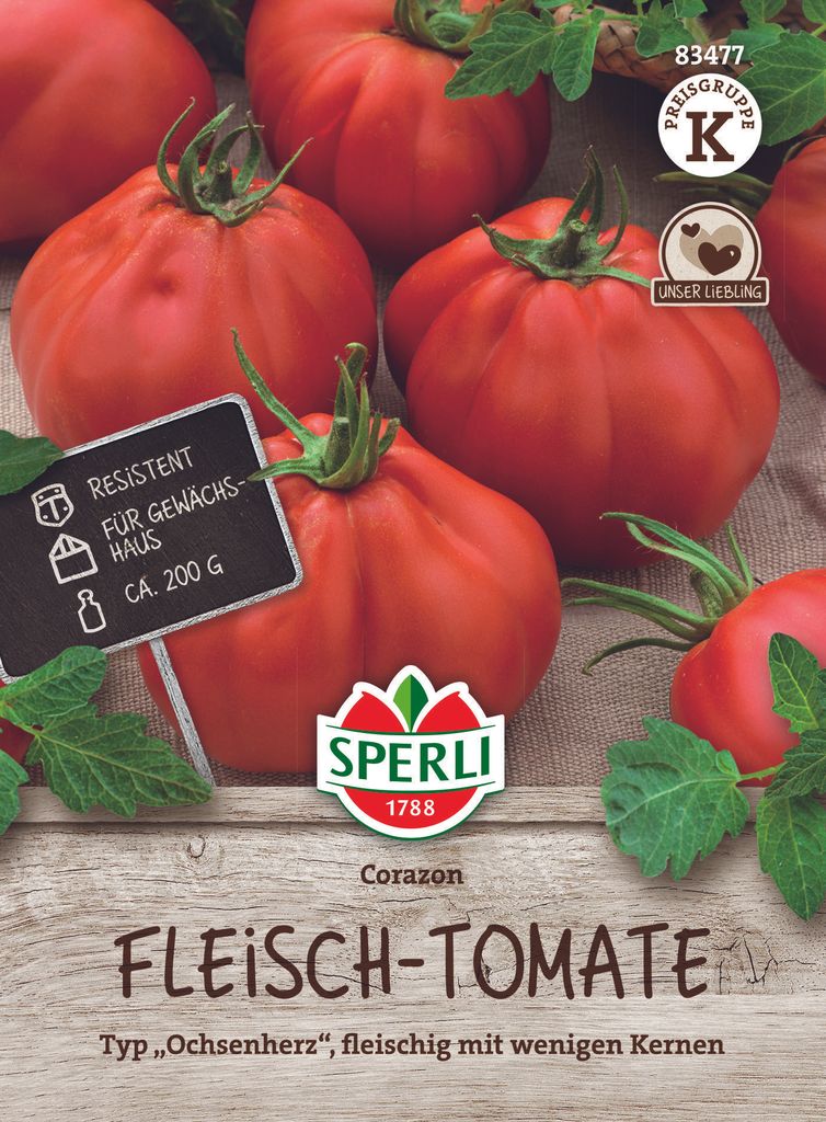 Sperli Tomaten Corazon F1- Hybride - Gemüsesamen Produktbild 