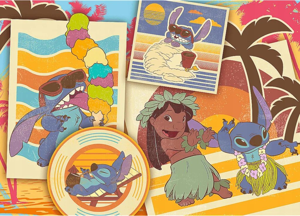 PUZZLE CREFL 200 pezzi Il mondo musicale di Lilo&Stitch Immagine del prodotto 