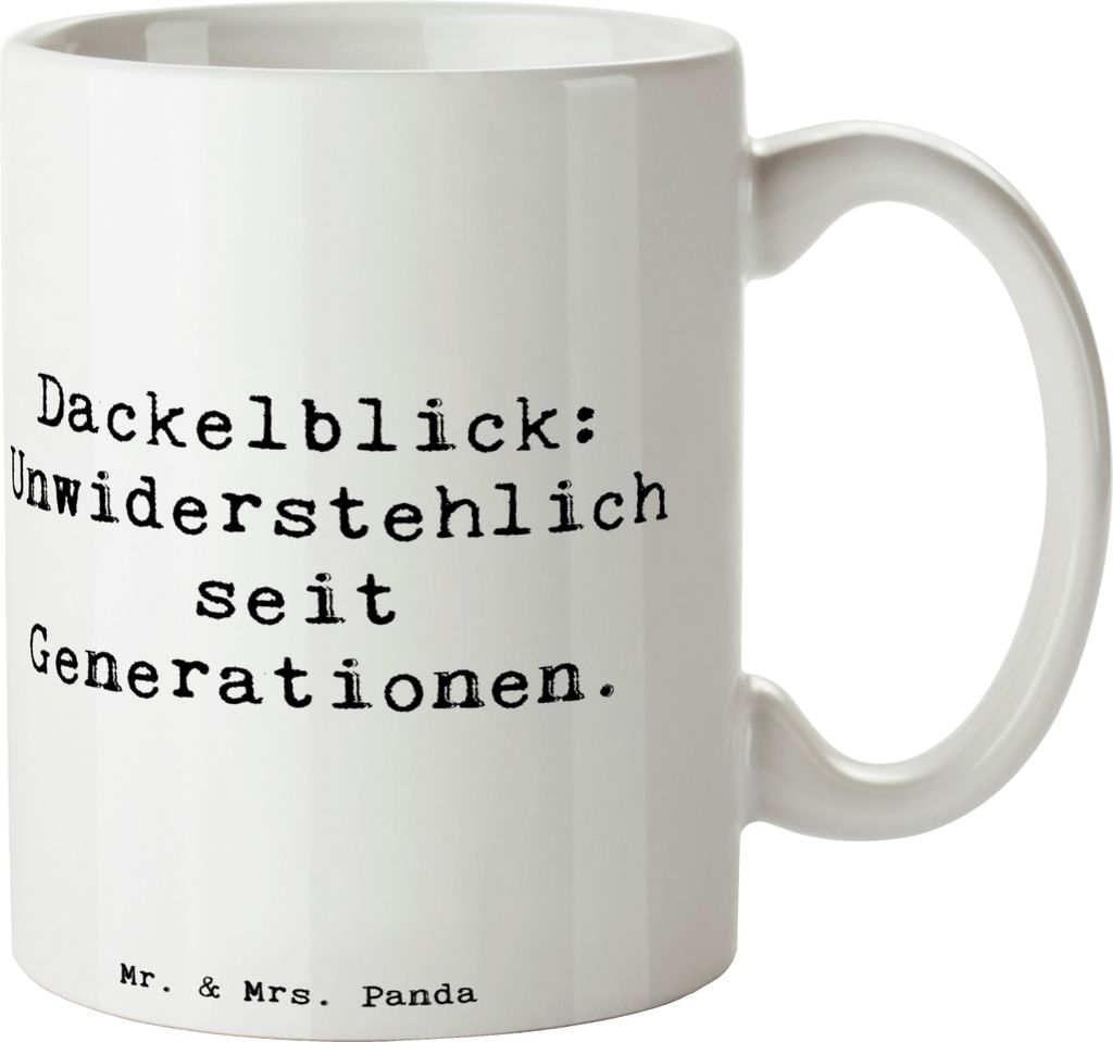 Mr. & Mrs. Panda Tasse Spruch Kurzhaardackel Dackelblick - Weiß - Geschenk, Trinkbecher, treue Begleiter, Herzen erobern, Hunderasse, Hunderassen ...
