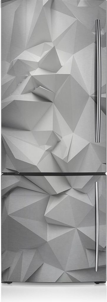Magnetfolie Magnete Küche Kühlschrank Dekoration 70x190 cm - Abstraktes Weiß.