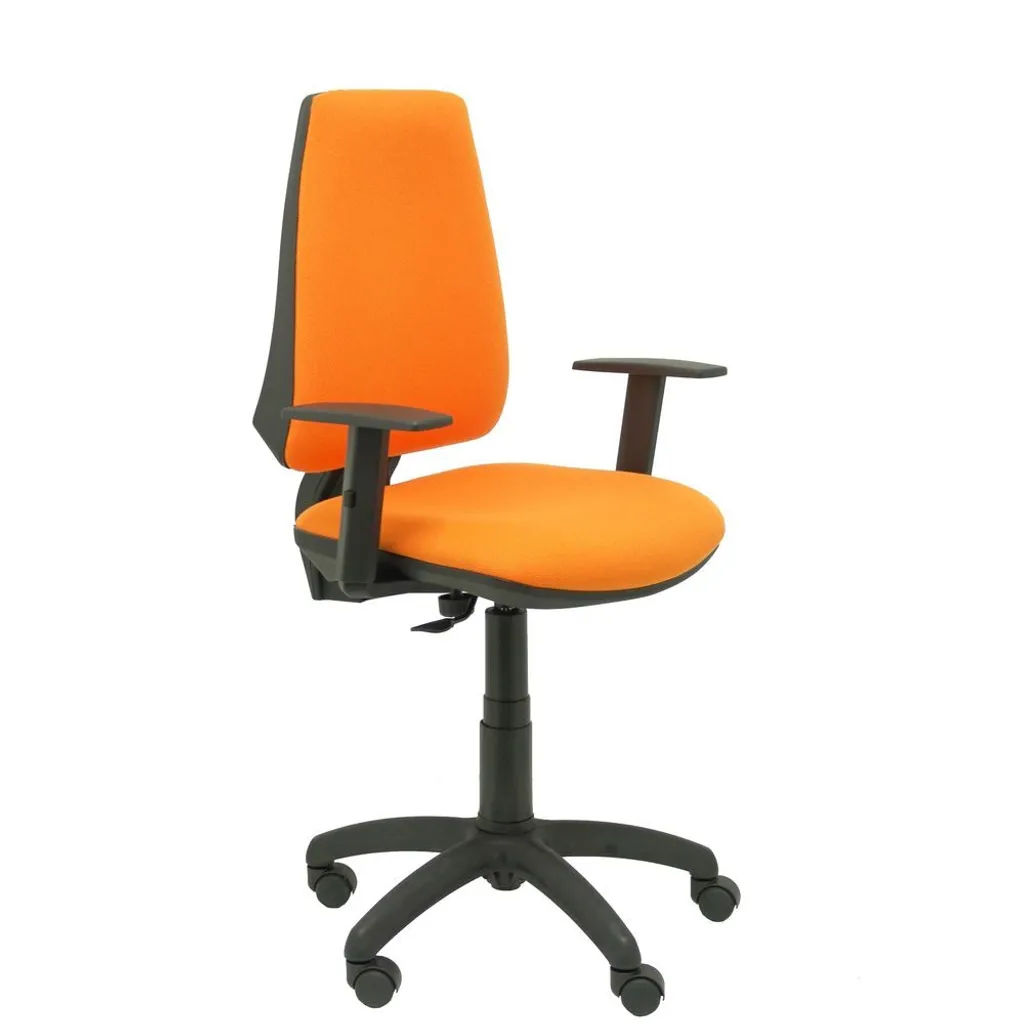 Siège de bureau ergonomique Elche CP orange à accoudoirs ajustables