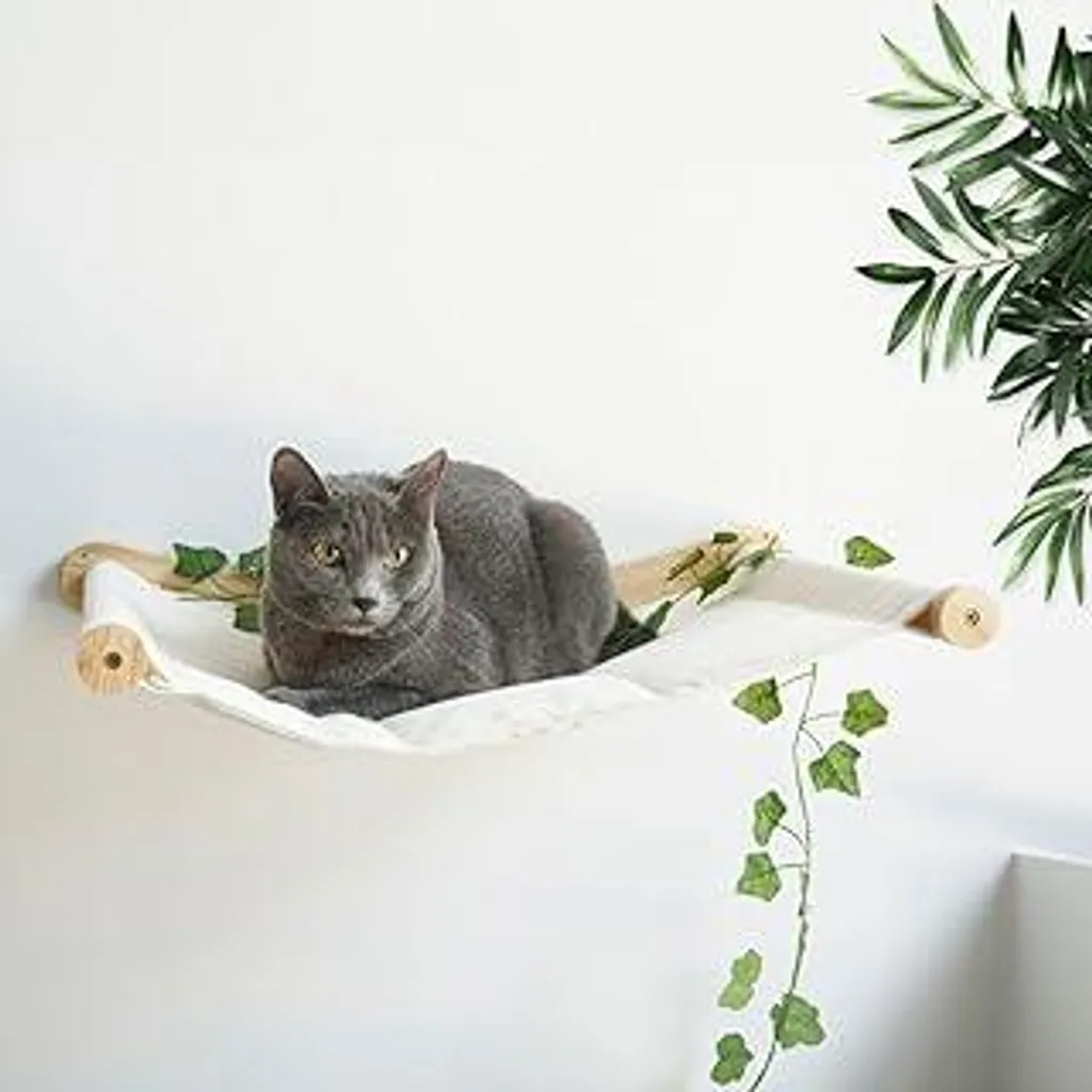 Amaca da Parete per Gatti Comfort | Mensola Design Legno 12kg