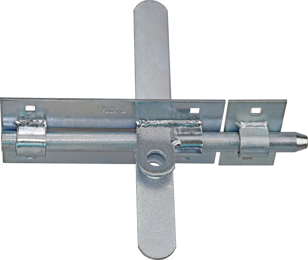 Bolzenriegel Türriegel Torriegel Schlossriegel beidseitig zweiseitig - Größe: 150 /14 Silber Verzinkt - Menge: 2