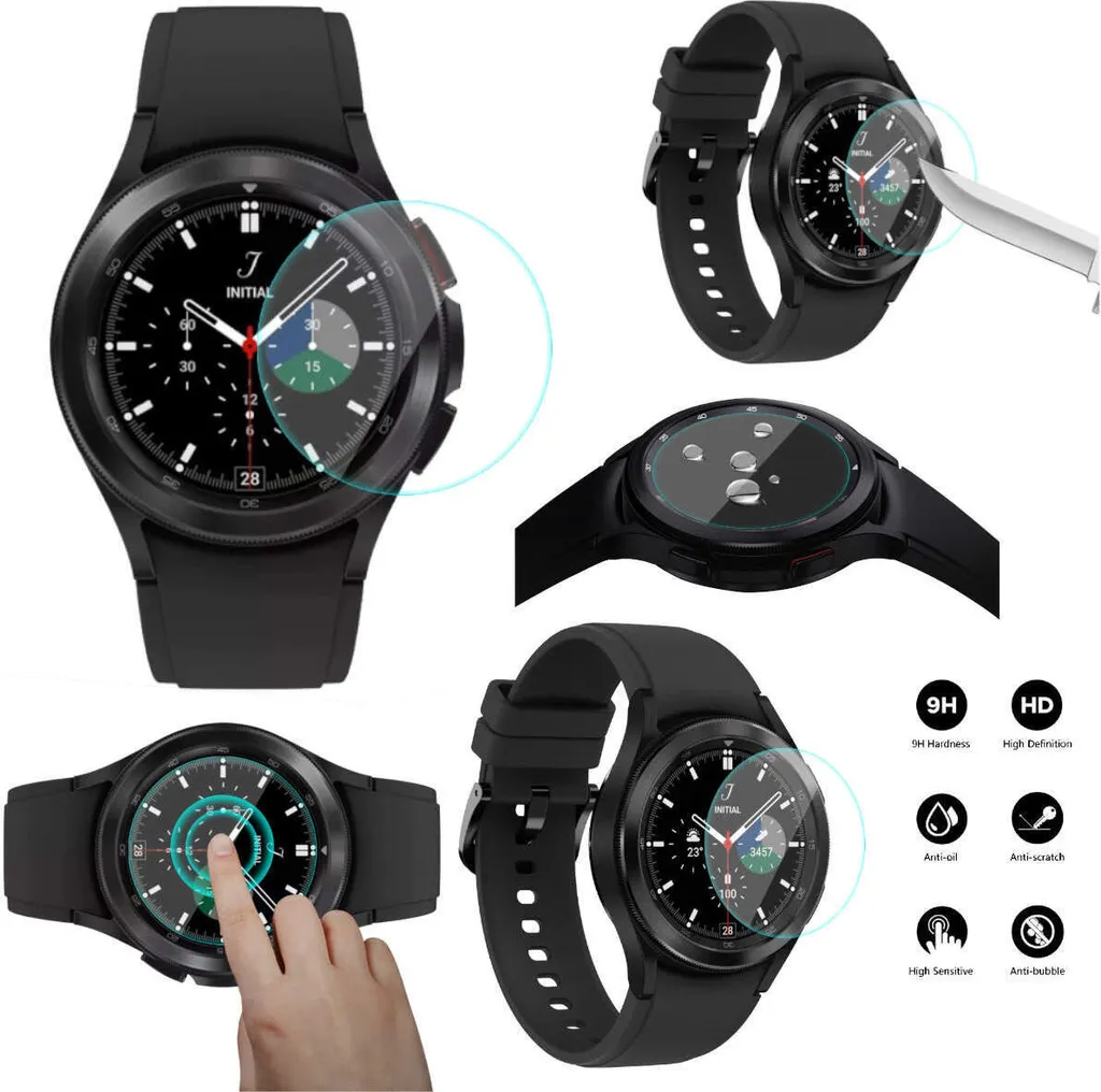 Protezione Schermo Samsung Galaxy Watch 4 Classic 42mm 4D H9 2x